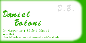 daniel boloni business card